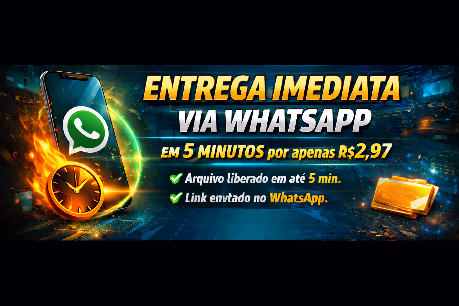 Entrega Imediata via Whatsapp 